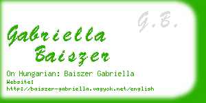 gabriella baiszer business card